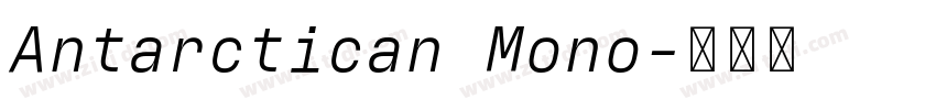Antarctican Mono字体转换
